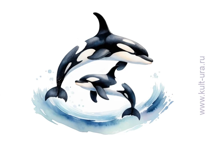 Дельфины, киты, океан – десять раскрасок с жителями океана для детей младшего возраста