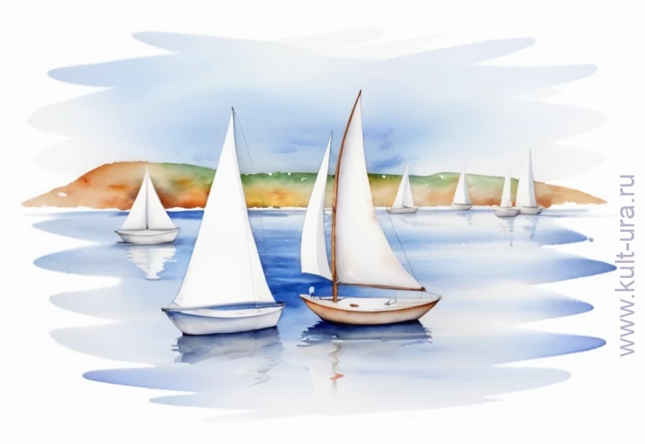 Парусник, яхта, катер – десять раскрасок с кораблями для детей младшего возраста