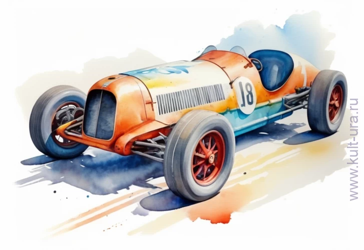 Гоночные болиды и авто – десять раскрасок со старыми гоночными автомобилями для детей младшего возраста