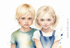 Братья и сёстры – десять раскрасок с милыми персонажами для детей младшего возраста