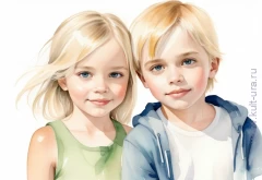 Братья и сёстры – десять раскрасок с милыми персонажами для детей младшего возраста