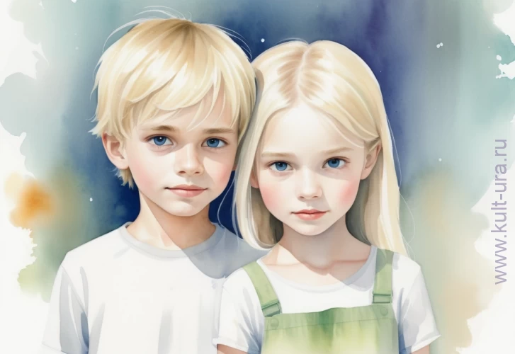 Братья и сёстры – десять раскрасок с милыми персонажами для детей младшего возраста