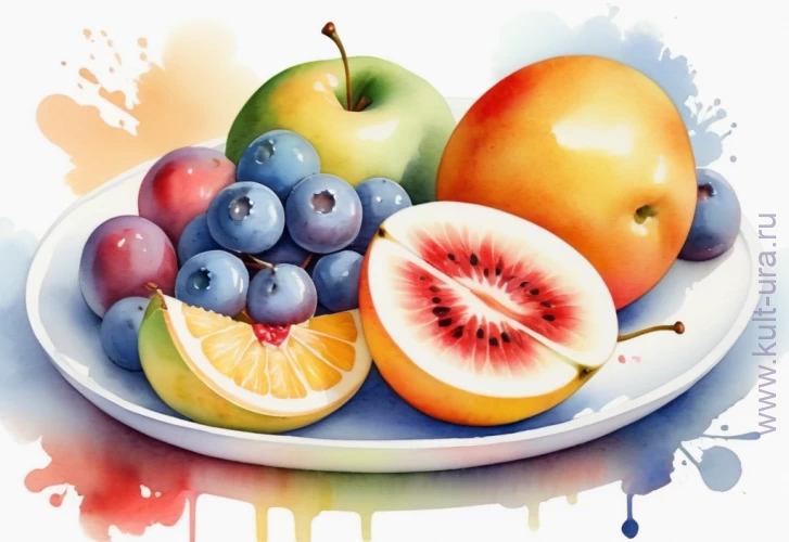 Апельсин, яблоко, груша – десять раскрасок с фруктами для детей младшего возраста